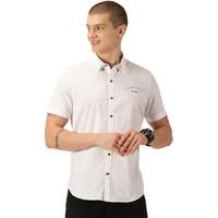 Thomas Scott Classic Slim Fit Button-Down Collar Casual Shirt White