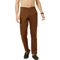 Thomas Scott Men's 100% Cotton Slim Fit Casual Chino Trouser (Brown, 38)