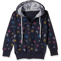 T2F Girls Cotton Hooded Regular Fit Sweatshirt (Gls-Ss-41_Multicolor_15-16 Years)