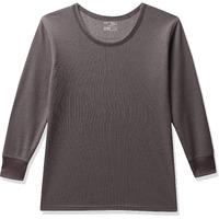 Rupa Jon Winter Thermal Top For Kids Unisex In Cotton Blend |Round Neck Inner Thermal Wear | Full Sleeves And Snug Fit | Premium Thermal Vest | Regular Fit | Pack Of 1 Grey