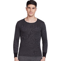 Rupa Jon Winter Thermal Top For Men In Cotton Blend |Round Neck Inner Thermal Wear | Full Sleeves And Snug Fit | Premium Thermal Vest | Regular Fit | Pack Of 1 Black