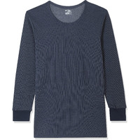 Rupa Jon Winter Thermal Top For Men In Cotton Blend |Round Neck Inner Thermal Wear | Full Sleeves And Snug Fit | Premium Thermal Vest | Regular Fit | Pack Of 1 Blue