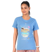 Rupa Colors Playsure Printed Cotton Blended Round Neck Women's T-Shirt, Short-Sleeve, Pack Of 1