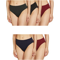 Rupa Coblue Women's Cotton Blend Hipster Panties (Pack Of 5) (Cbrpjon100P5_Multicolour_100 Cm)