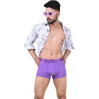 Rupa Colors Pep Collection Trunk For Men, Anti Ride-Up, Snug Fit, Pack Of 1 Purple