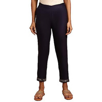 Folksong Strechable Slim Pants For Women | Trousers For Women | W For Woman