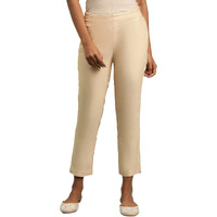 Folksong Strechable Slim Pants For Women | Trousers For Women | W For Woman