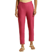 W For Woman Women's Slim Pant (23Auw62659-220546_Raspberry Pink_16)