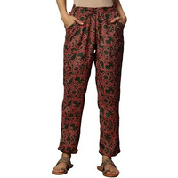 Folksong Strechable Straight Pants For Women | Trousers For Women | W For Woman