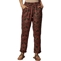 Folksong Strechable Straight Pants For Women | Trousers For Women | W For Woman