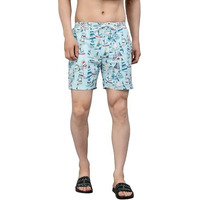 Style Quotient Men Blue Printed Shorts