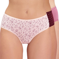 Nykd (Nyp033 Assorted Breathable Cotton Hipster Panty Set For Women (Pack Of 3) | Mid Rise, Medium Coverage With N Fresh Anti Bacterial & Anti Odour Finish | Super Soft Elastic For All Day Comfort