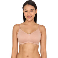 Zivame Women's Synthetic Seamless Padded Non Wired Bra (Zi1880Coreanude_Beige_36Dd)