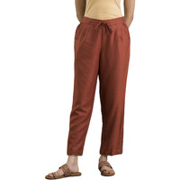 Folksong Strechable Straight Pants For Women | Trousers For Women | W For Woman