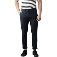 The Indian Garage Co Men's Chinos (Chino01B_Black_Black_32)