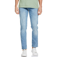 The Indian Garage Co Men Slim Fit Solid Mid-Rise Jeans Blue