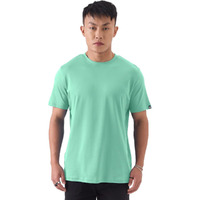 The Souled Store Supima: Apple Mint Men And Boys Regular Fit Solid Half Sleeve Cotton Mint Green Color Supima T-Shirts