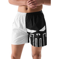 The Souled Store Official Marvel: Punisher Men And Boys Black And White Graphic Printed Boxer Shorts