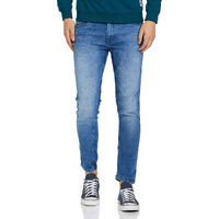 The Indian Garage Co Men Slim Fit Solid Low-Rise Stretchable Jeans Blue