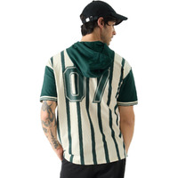 The Souled Store Official Harry Potter: Slytherin Rugby Set Hooded T-Shirts White