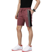 The Indian Garage Co Men Slim Fit Solid Mid-Rise Knitted Shorts