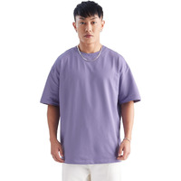 The Souled Storesolids: Winter Mauveoversized T-Shirts Purple