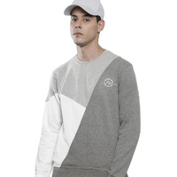 The Indian Garage Co Men's Spun Poly Crew Neck Sweatshirt (0521-Swt-07-1_Grey_M)