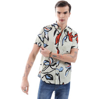 The Indian Garage Co Adult Men's Regular Fit Shirt (0921-Sh114-38_Green L)