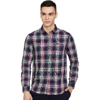 The Indian Garage Co Men Multicolor Checkered Slim Fit Casual Shirt
