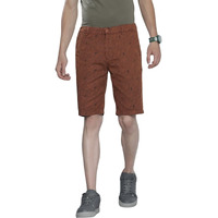 The Indian Garage Co Men Slim Fit Printed Mid-Rise Shorts