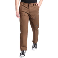 The Indian Garage Co Men Relaxed Fit Solid Mid-Rise Trousers Coffee Brown