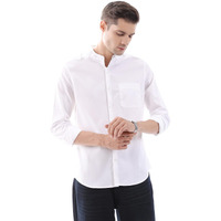 The Indian Garage Co Cotton Adult Men's Regular Fit Shirt (0522-Shpo251-12_White M)