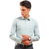 The Indian Garage Co Men's Slim Fit Shirt (0224-Shfrdb-04-03_Green