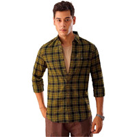The Indian Garage Co Men's Slim Fit Shirt (1223-Shbcyd-07-02_Green