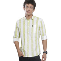 The Indian Garage Co Adult Men's Regular Fit Shirt (0722-Sh325-01_Green S)