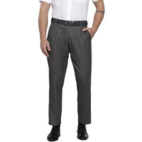 The Indian Garage Co Men's Regular Pants (0224-Rgfltr1-4-14-Charcoal 34_Charcoal Grey