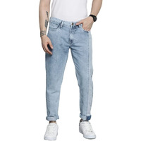 The Indian Garage Co Men Dad Fit Two Toned Mid-Rise Jeans Blue
