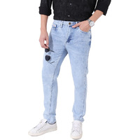 The Indian Garage Co Men's Slim Jeans (0623-10121Dnm-13-Light 34_Light Blue