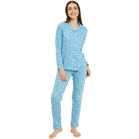 Sweet Dreams Women Printed Full Sleeves Pyjama Set
