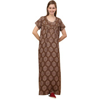 Sweet Dreams Women Printed Full Length Night Dress