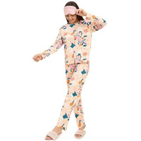 Sweet Dreams Women Printed Pyjama Set Peach