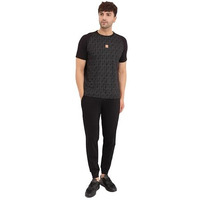 Sweet Dreams Men Printed Pyjama Set Black