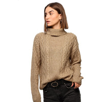 The Souled Store Originals : Champagne Women Oversized Sweater