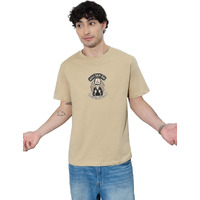 The Souled Store Golmaal 3: Vasooli Bhai Men And Boys Short Sleeves Round Neck Beige Graphic Printed Cotton Relaxed Fit T-Shirts
