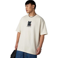 The Souled Store Httyd: Night Fury Chibi Men And Boys Short Sleeves Round Neck Off White Graphic Printed Cotton Breathable Lightweight All-Season Oversized T-Shirt