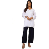 Soch Womens Navy Blue Solid Palazzo