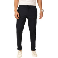 Thomas Scott Men's Slim Fit Linen Blend Casual Trouser (Navy, 32)