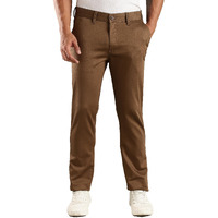 Thomas Scott Men's | Solid | Regular Fit | Premiun Cotton | 4 Pocket | Formal Wear Trouser | Casual Chino | Pants For Men (Available In Plus Size) Khaki