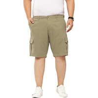Thomas Scott Men's | Plus Size | Regular Fit | Mid-Rise | Knee Length | 6 Pockets | Woven | Cargo | Shorts (Tss112_Olive_40)