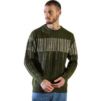 Pivl Men's Winter Round Neck Sweater- Warmth And Style For The Season-Olive_2Xl